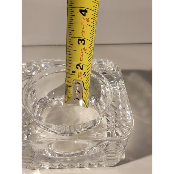 Vintage Crystal Glass Ashtray Trinket Dish Coins Keepsakes Made in France - Picture 9 of 9